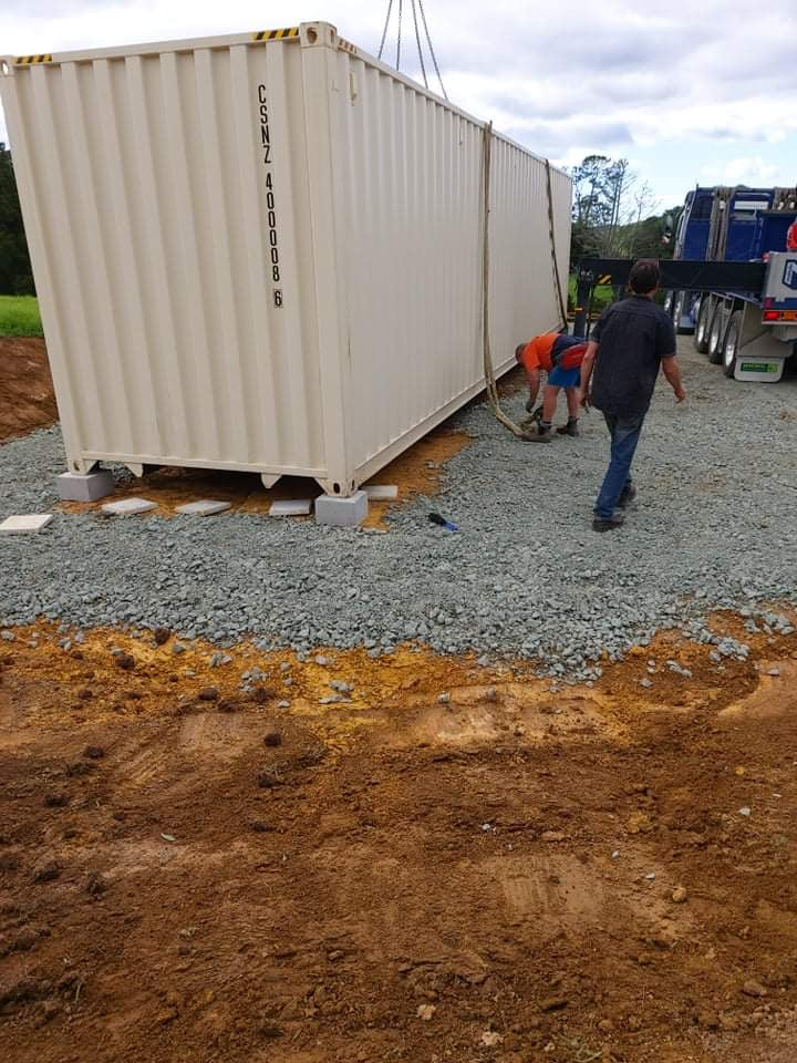 Shipping Container Footing Blocks